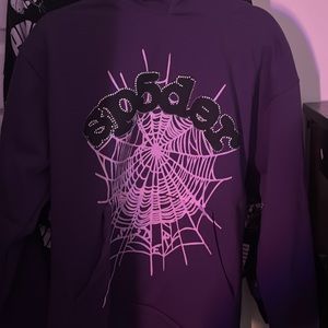 Purple sp5ider hoodie